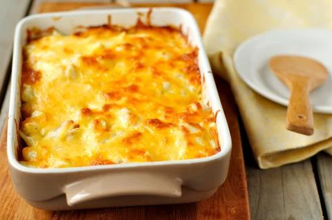 Cheesy bake Stock Photos