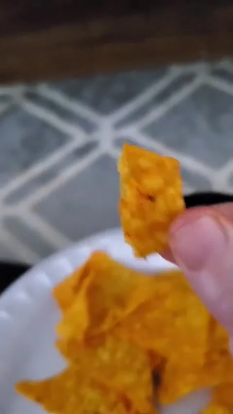 Cheesy Chips Taste Better With Dip - 10 Apr 2024 Stock Footage 321155977