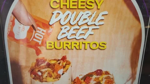 Cheesy Double Beef Burrito Видео 202270514