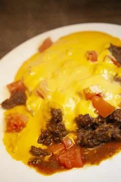 Cheesy Ground Beef Stock Photos