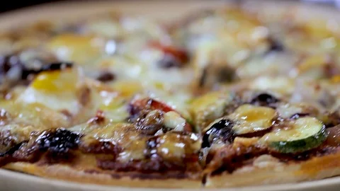 Cheesy Pizza 2 Stock Footage 90939412
