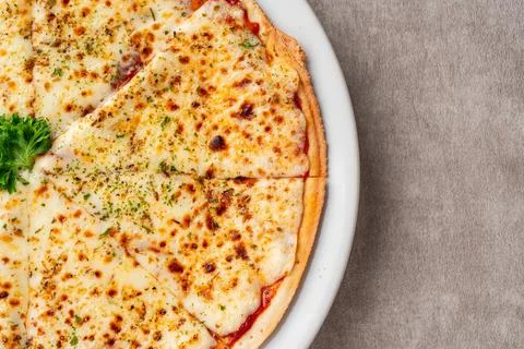 Cheesy pizza Stock Photos