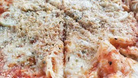 Cheesy pizza Stock Photos