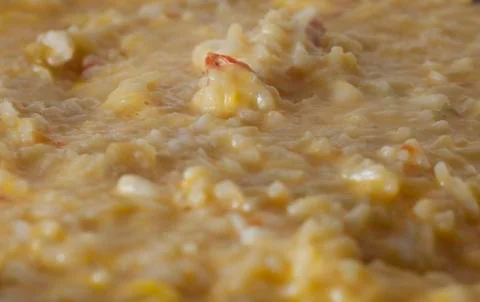 Cheesy Rice Foto stock