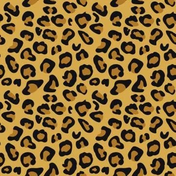 Cheetah Animal Print Pattern Seamless Tile Stock Illustration