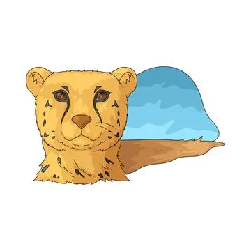 Cheetah illustration Stock Illustration