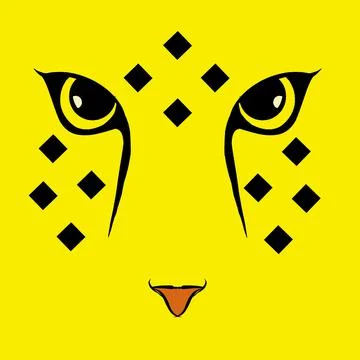 The cheetah leopard wallpaper background design Stock Illustration