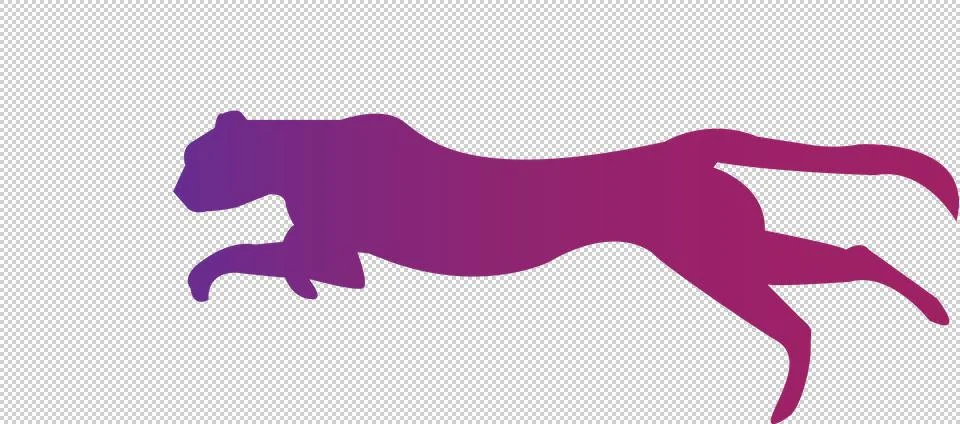 Cheetah Logo Illustrazione stock