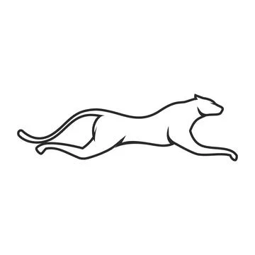 Cheetah logo illustration Stock Illustration