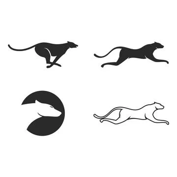 Cheetah logo illustration Stock Illustration