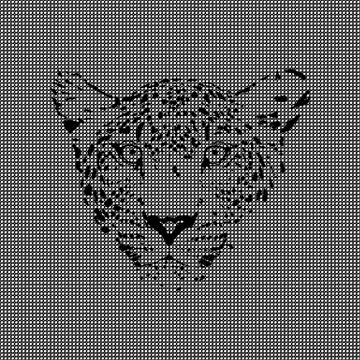 Cheetah made from textured background Stock Illustration