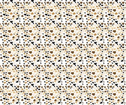 Cheetah print seamless pattern featuring golden yellow background with blac.. Stock Illustration
