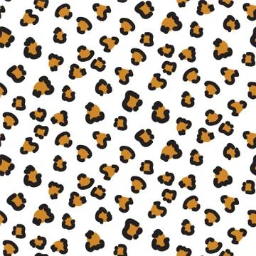 Cheetah seamless vector pattern. Stock Illustration