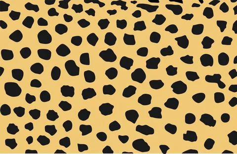 Cheetah skin pattern vector illustration. Fashion animal print Stock Illustration