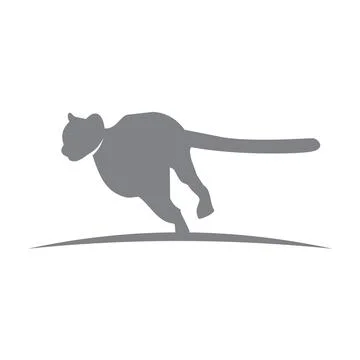 Cheetah template illustration Wild cat emblem design editable for your busine Stock-Illustration