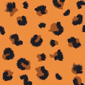 Cheetah texture background vector design template Stock Illustration