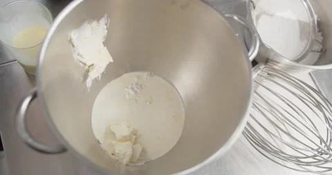 The chef adds to the dish various ingredients for cooking in the restaurant Stock Footage 171857165