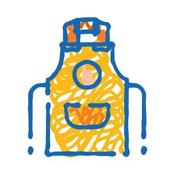 Chef apron with thumb up concept illustration Stock Illustration