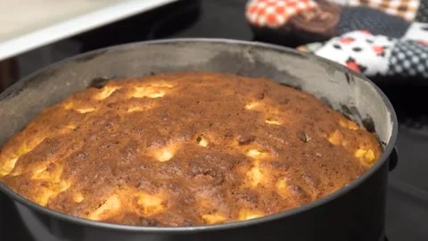 The chef baked a pie Stock Footage 155298581