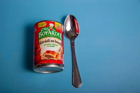 Chef Boyardee ravioli Stock Photos