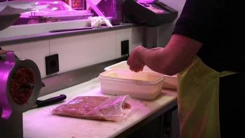 Chef Breading and Making Fresh Chicken Nuggets (4K closeup) Stock Footage 269241565