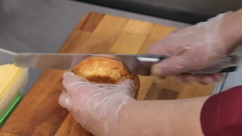The chef is building a burger Stock-Footage 98994751