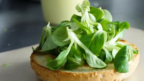 Chef builds burger. Preparing of the burger Stock Footage 86177730