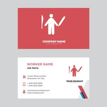 Chef business card design Free Stock Illustration