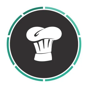 Chef cap computer symbol Stock Illustration