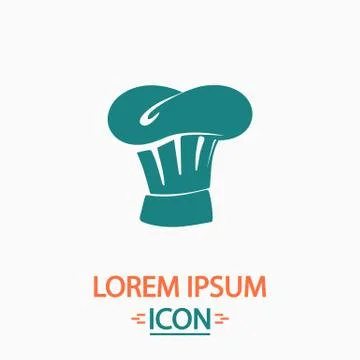 Chef cap computer symbol Stockillustratie