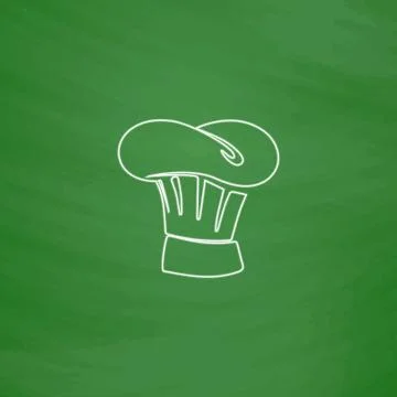 Chef cap computer symbol Stock Illustration