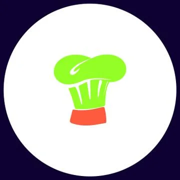 Chef cap computer symbol Stock Illustration