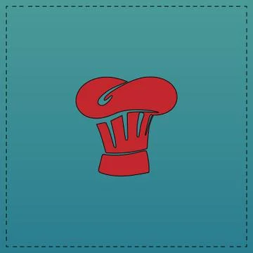 Chef cap computer symbol Stock Illustration