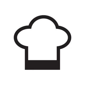 Chef cap vector icon Stock Illustration