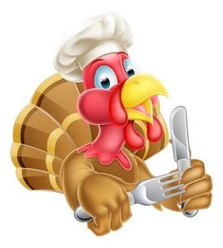 Chef Cartoon Turkey イラスト素材