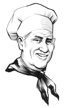 Chef character Illustrazione stock