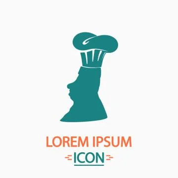 Chef computer symbol Stock Illustration