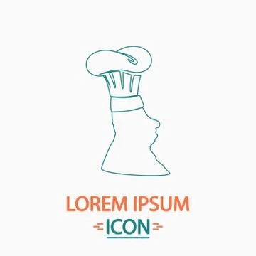 Chef computer symbol Stock Illustration