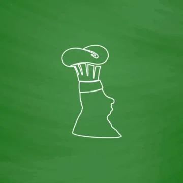 Chef computer symbol Stock Illustration