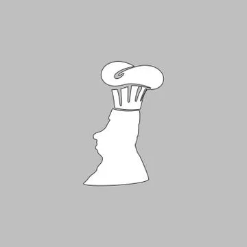 Chef computer symbol Stock Illustration
