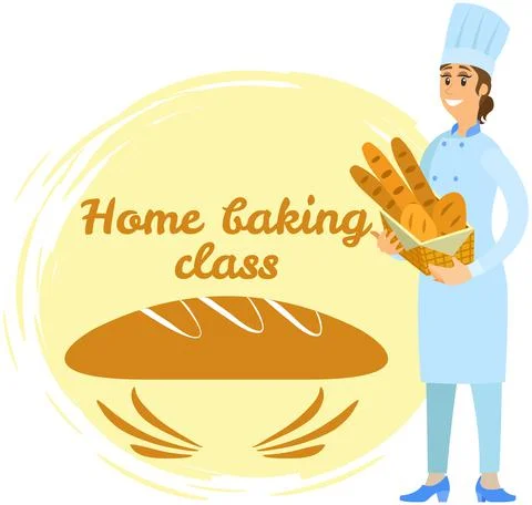 Chef conducts premium culinary class about cooking. Woman preparing dish, frying Stock Illustration