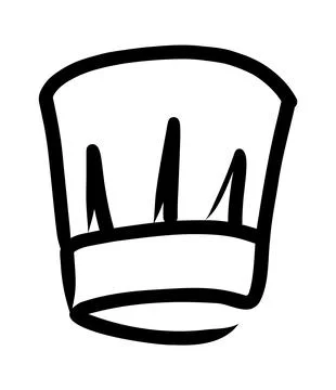 Chef cook icons. Vector cook cap logos for restaurant Stock Illustration