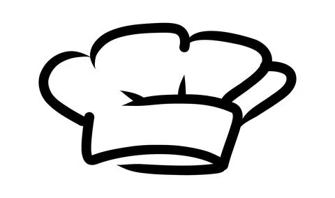 Chef cook icons. Vector cook cap logos for restaurant Stockillustratie