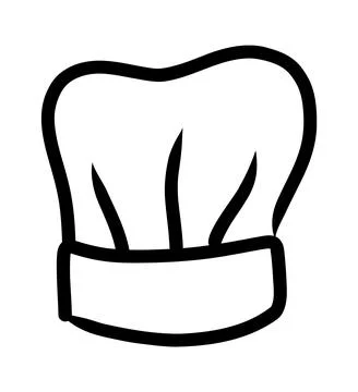 Chef cook icons. Vector cook cap logos for restaurant Stock Illustration
