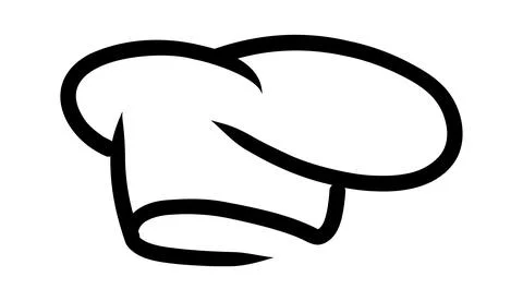 Chef cook icons. Vector cook cap logos for restaurant Stock Illustration