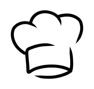 Chef cook icons. Vector cook cap logos for restaurant Stock Illustration