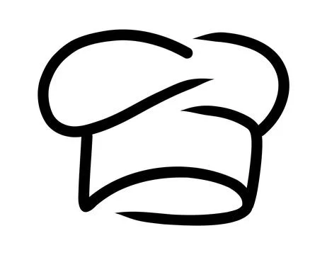 Chef cook icons. Vector cook cap logos for restaurant Stock Illustration