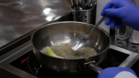 Chef Cook Prepare a meal Stock Footage 87311818