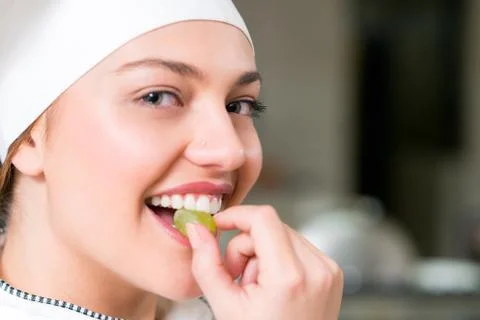 Chef Cooking, Cutting and preparing next plate Stock Photos