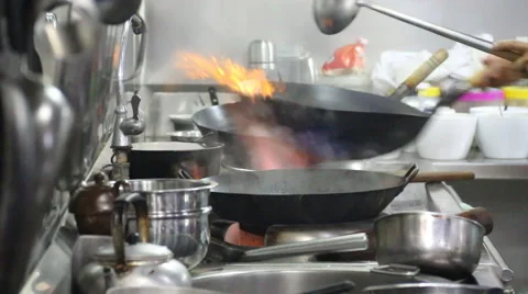 Chef is cooking. Stock Footage 48646722